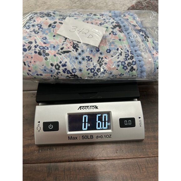 Crown & Ivy Womens Floral Sleeveless Shift Dress Sz L Blue Pink Cotton Blend - Picture 11 of 11